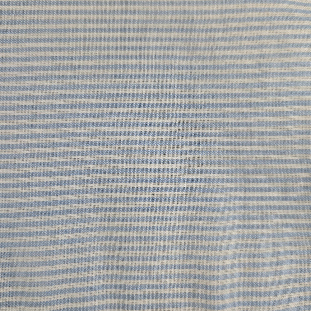 Zara Basic Blue Black Striped Embroidered Bell Sl… - image 7